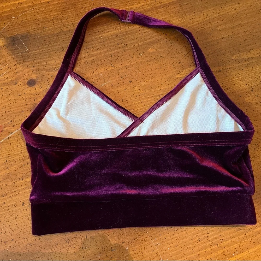 Weissman Mixify Black Cherry 2-Piece Velvet Dance Costume - Medium Adult - Picture 5 of 12